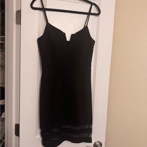 JCPenney Black Sheath Mini Dress Spaghetti Strap